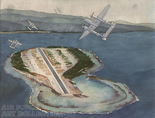 AN ISLAND FIGHTER STRIP - NEW GUINEA